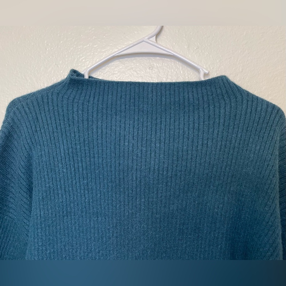 Line & Dot Women’s Deep Teal Cowl Neck Sweater Size S - Picture 6 of 11